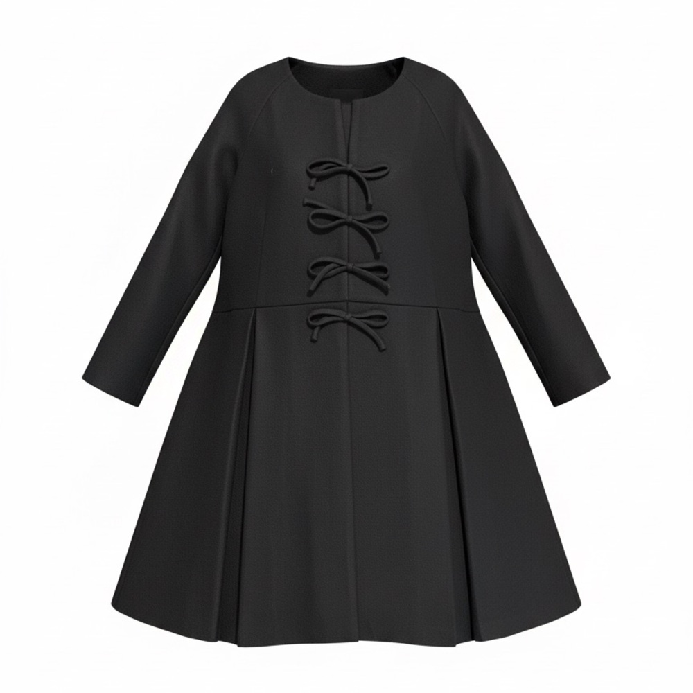Tuckernuck Bow Dress Black XXL Length 37” Width 22 1/2” knee length